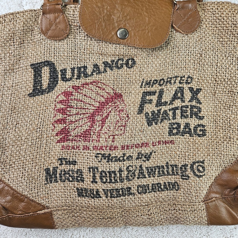 Durango Water Bag Tote Bag Western Aztec Print‎ Purse Shoulder Bag Vintage Lined - Picture 2 of 14